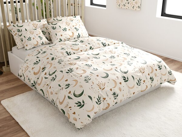 Posteljina od mikrovlakana BOHO MOON krem. Dimenzije posteljine: 70 x 90 cm | 140 x 200 cm