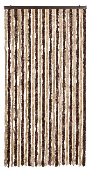 Zavjesa protiv muha - Zastor protiv insekata bež-svjetlosmeđi 100 x 220 cm šenil - bež i svjetlosmeđa 100 x 220 cm Bež i svjetlo