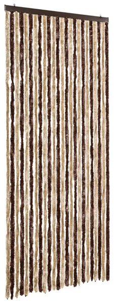 Zavjesa protiv muha - Zastor protiv insekata bež-svjetlosmeđi 100 x 220 cm šenil - bež i svjetlosmeđa 100 x 220 cm Bež i svjetlo