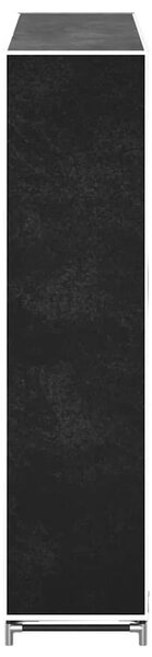 Ormarić za Cipele s Pokrovom od Tkanine 115 x 28 x 110 cm Crni - Crna 115 x 28 x 110 cm 1 1