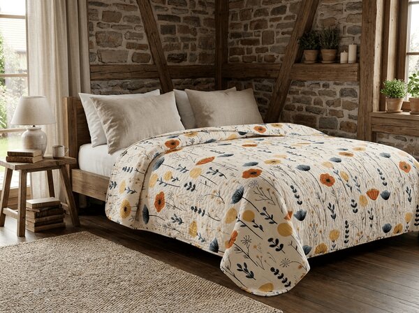 Prekrivač za krevet LIORENA, krem boje Dimenzije: 170 x 210 cm