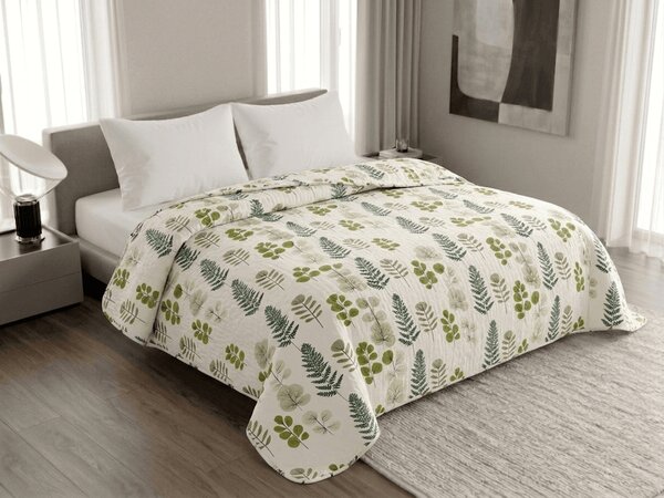 Prekrivač za krevet SCANDI NATURE, zeleni Dimenzije: 170 x 210 cm