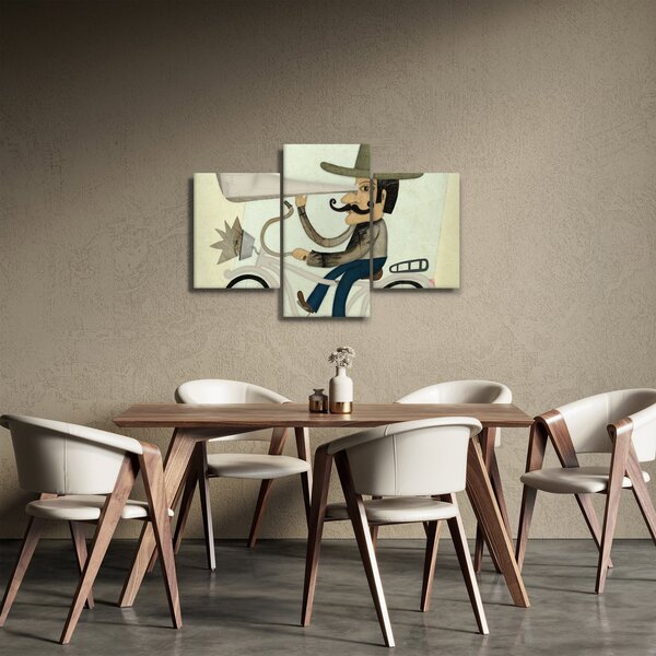 Astronom na kolesu (90x60 cm)