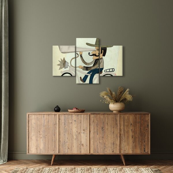 Astronom na kolesu (90x60 cm)