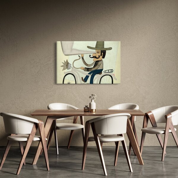 Astronom na kolesu (90x60 cm)