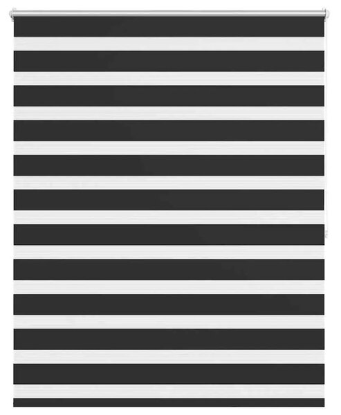 Zebra zavjesa 140 9 x 175 cm Širina tkanine 136 7 cm crna - Crna 140 x 175 cm Crna 140 x 175 cm