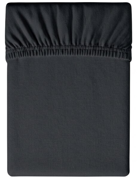 Jersey plahta antracitna 90 x 200 cm