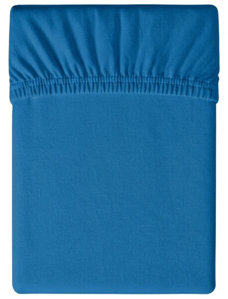 Jersey plahta plava 90 x 200 cm