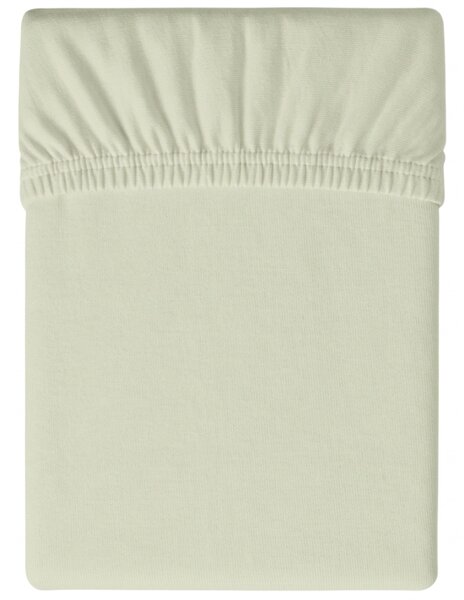 Jersey plahta svijetlo krem 90 x 200 cm
