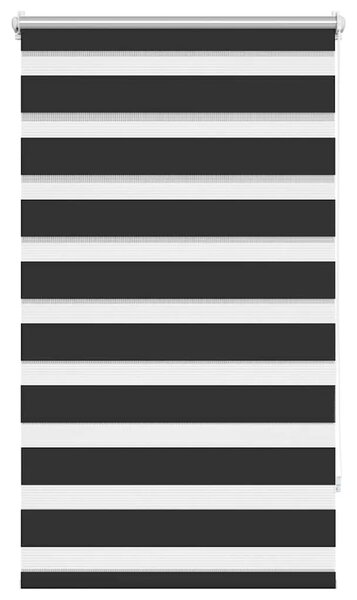 Zebra zavjesa 90 9 x 150 cm Širina tkanine 86 7 cm crna - Crna 90 x 150 cm Crna 90 x 150 cm