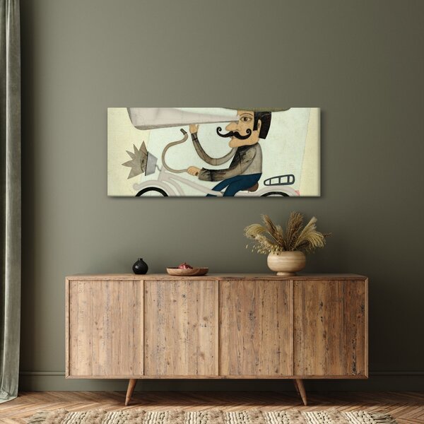 Astronom na kolesu (120x50 cm)