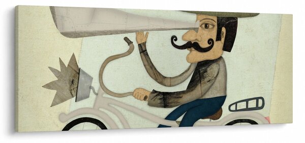 Astronom na kolesu (120x50 cm)