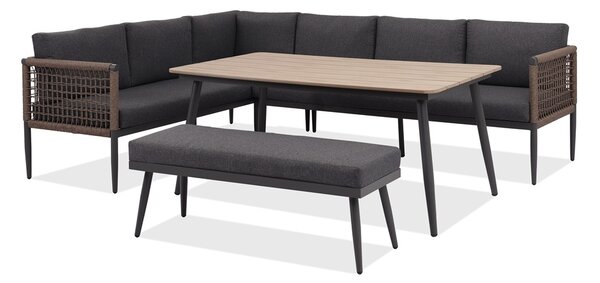 Vrtni namještaj Mindoro Garden Point od aluminija, antracit boje