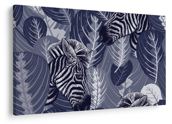 Slika - Zebre med listjem (90x60 cm)