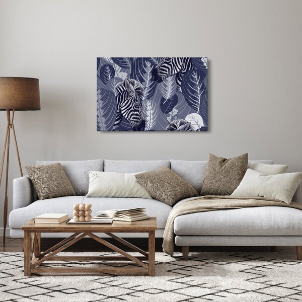 Slika - Zebre med listjem (90x60 cm)