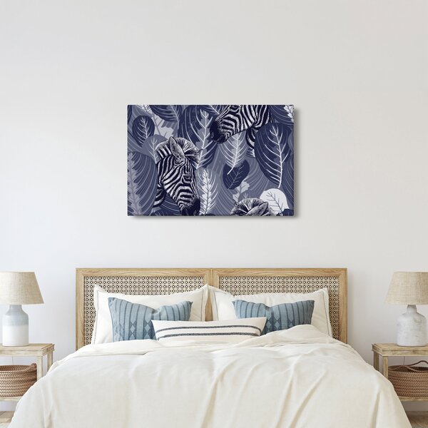 Slika - Zebre med listjem (90x60 cm)
