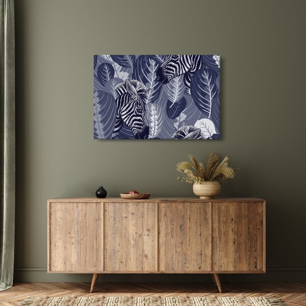 Slika - Zebre med listjem (90x60 cm)