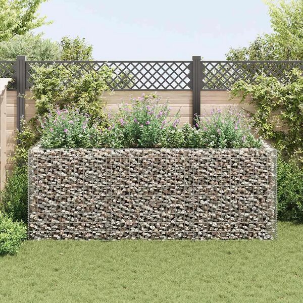 Gabionska sadilica čelična 270 x 90 x 100 cm - 270 x 90 x 100 cm 1 270 x 90 x 100 cm