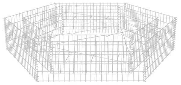 Šesterokutna gabionska sadilica 200 x 173 x 40 cm - 200 x 173 x 40 cm 1 200 x 173 x 40 cm