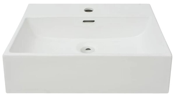 Lavabo - Umivaonik s Poklopcem za Slivnik Keramički Bijeli 51 5x38 5x15 cm - Bijela 51.5 x 38.5 x 15 cm Bijela 51.5 x 38.5 x 15