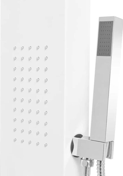 Tuš panel Aluminijski Mat bijeli - Bijela 15 x 47 x 130 cm Bijela 15 x 47 x 130 cm