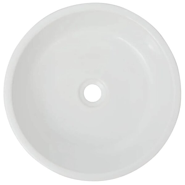 Lavabo - Umivaonik Okrugli Keramički Bijeli 42x12 cm - Bijela Bijela