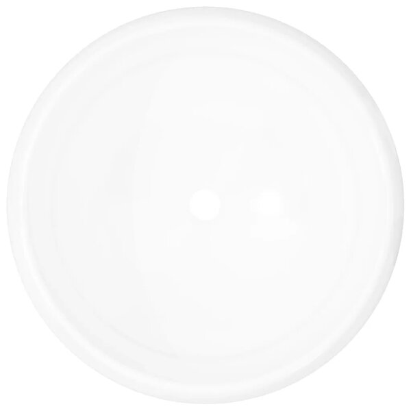 Okrugli Lavabo - Umivaonik od keramike bijeli 40 x 15 cm - Bijela Bijela