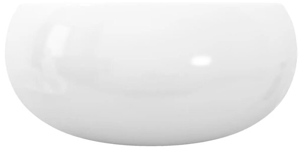 Okrugli Lavabo - Umivaonik od keramike bijeli 40 x 15 cm - Bijela Bijela
