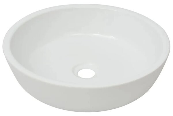 Lavabo - Umivaonik Okrugli Keramički Bijeli 42x12 cm - Bijela Bijela