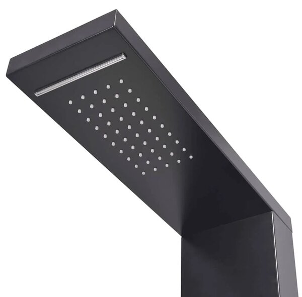 Tuš panel Aluminijski Mat Crni - Crna 15 x 47 x 130 cm Crna 15 x 47 x 130 cm