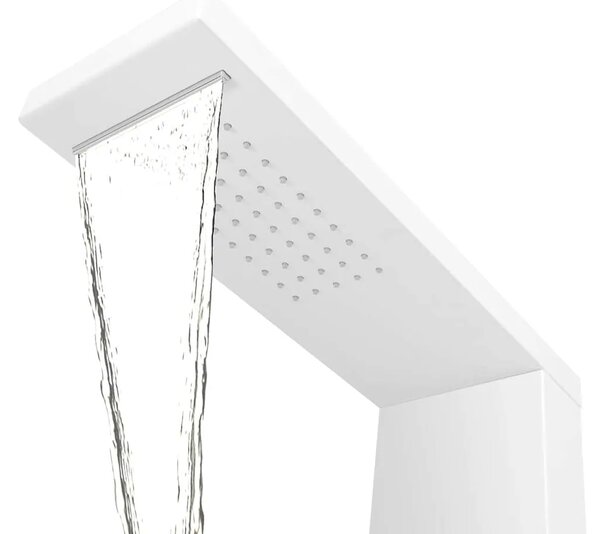 Tuš panel Aluminijski Mat bijeli - Bijela 15 x 47 x 130 cm Bijela 15 x 47 x 130 cm