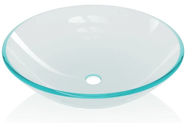 Lavabo - Umivaonik Kaljeno Staklo 42 cm Prozirni - Transparentan Bez slavine Transparentan Bez slavine