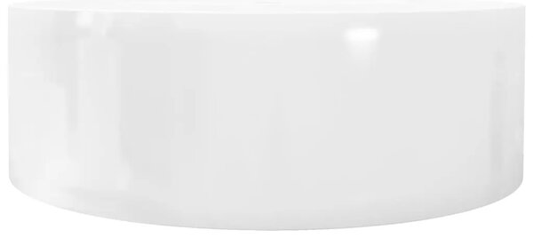 Bijeli Keramički Okrugli Lavabo - Umivaonik sa Zaštitom od Prelijevanja - Bijela 46.5 x 15.5 cm Bijela 46.5 x 15.5 cm
