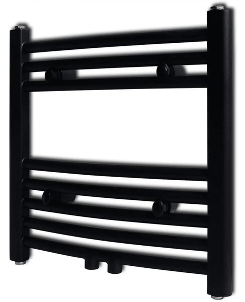 Crni kupaonski radijator za centralno grijanje zaobljeni 480 x 480 mm - Crna 480 x 480 mm 1 Zakrivljeni
