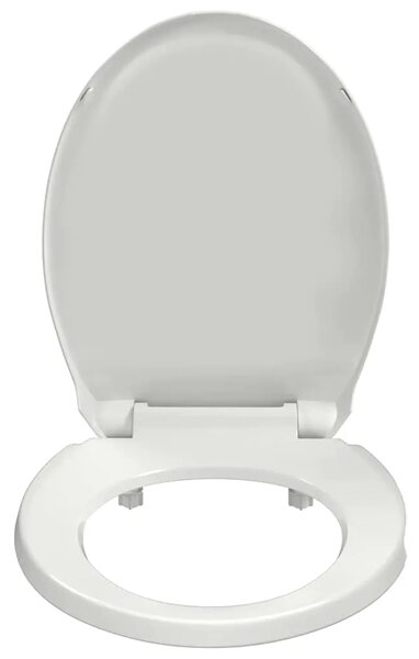 Daska za wc - Toaletna daska s mekim zatvaranjem bijela ovalna - Bijela 1 Ovalno Ovalno