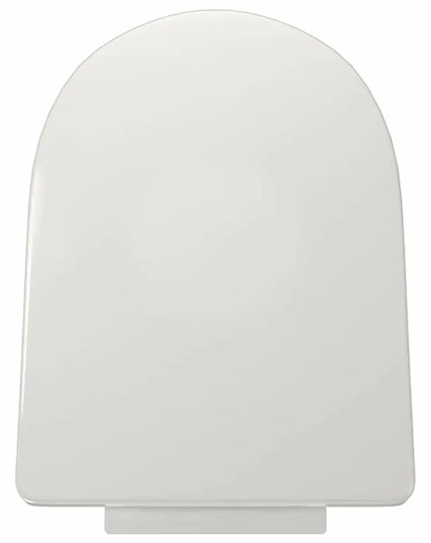Daska za wc - Toaletna daska s mekim zatvaranjem bijela četvrtasta - Bijela 1 Četvrtasto Četvrtasto