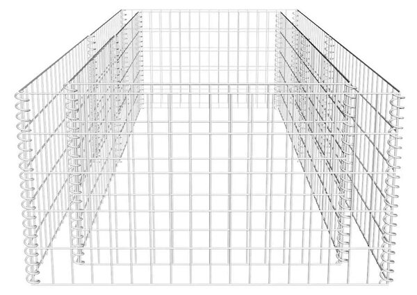 Gabionska sadilica od pocinčanog čelika 180 x 90 x 50 cm - 180 x 90 x 50 cm 1 180 x 90 x 50 cm