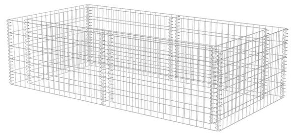 Gabionska sadilica od pocinčanog čelika 180 x 90 x 50 cm - 180 x 90 x 50 cm 1 180 x 90 x 50 cm