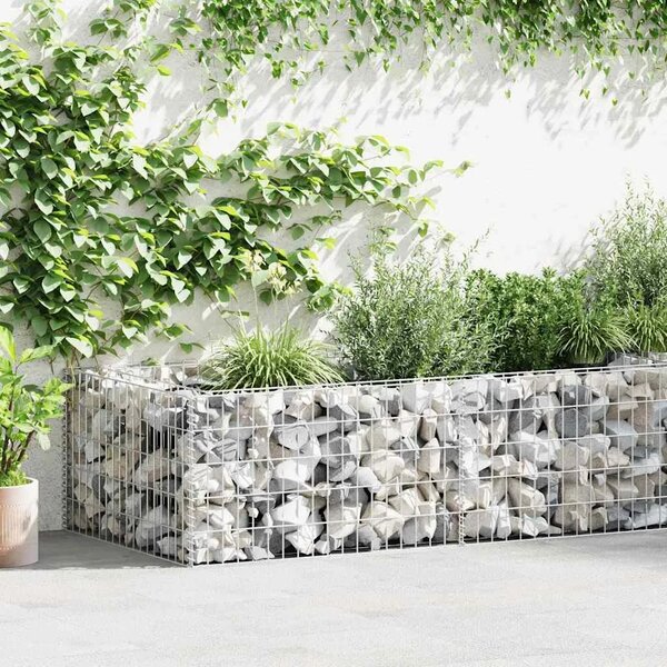 Gabionska sadilica od pocinčanog čelika 180 x 90 x 50 cm - 180 x 90 x 50 cm 1 180 x 90 x 50 cm
