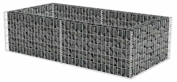Gabionska sadilica od pocinčanog čelika 180 x 90 x 50 cm - 180 x 90 x 50 cm 1 180 x 90 x 50 cm