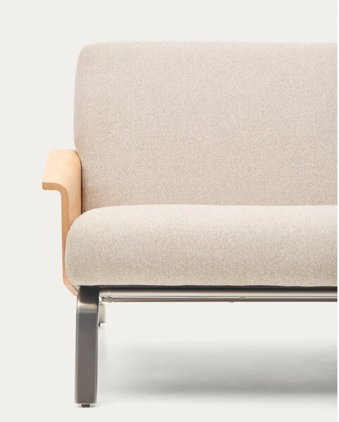 Bež sofa od šenila 205 cm Amsen – Kave Home