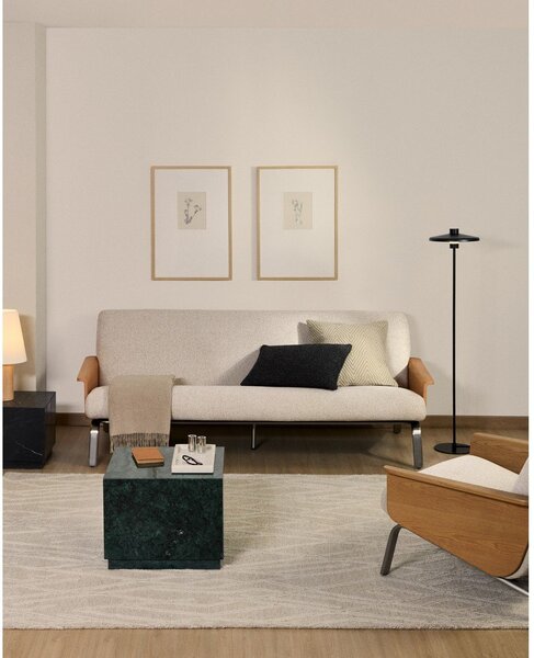 Bež sofa od šenila 205 cm Amsen – Kave Home