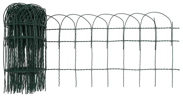 Ograda za gredice željezna 25x0 4 m - Zelena 25 x 0.4 m 1 25 x 0.4 m