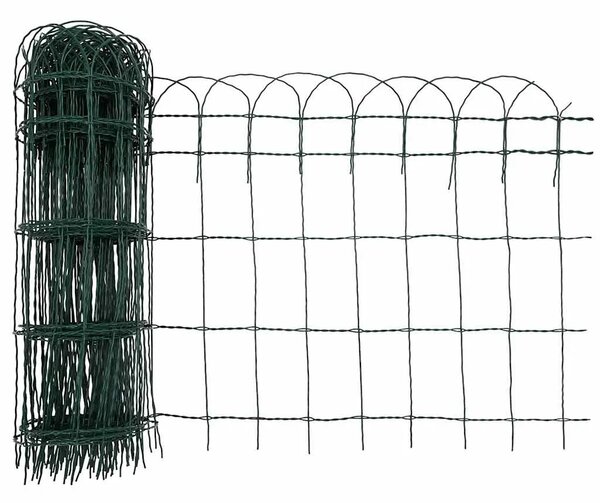 Ograda za gredice željezna 25x0 65 m - Zelena 25 x 0.65 m 1 25 x 0.65 m