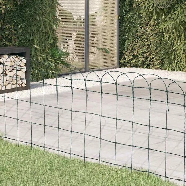 Ograda za gredice željezna 25x0 65 m - Zelena 25 x 0.65 m 1 25 x 0.65 m