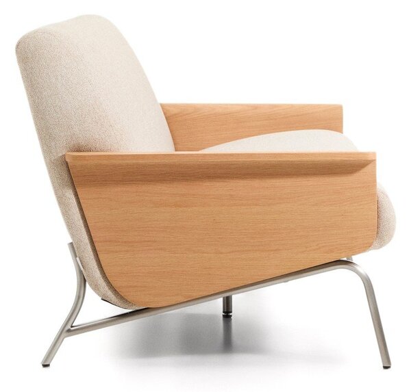 Bež sofa od šenila 205 cm Amsen – Kave Home