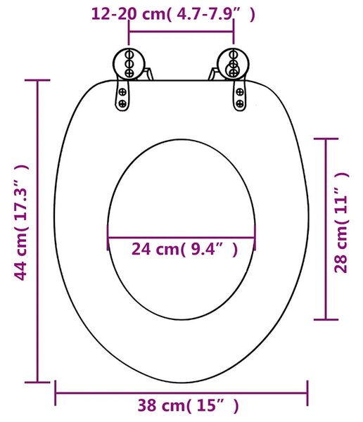 Sjedalo za WC školjku MDF - 1 Kamenje Ne 1