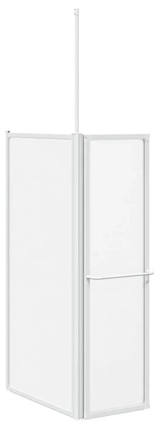 Zaslon za tuš-kadu L-oblika 70 x 120 x 137 cm 4 panela sklopivi