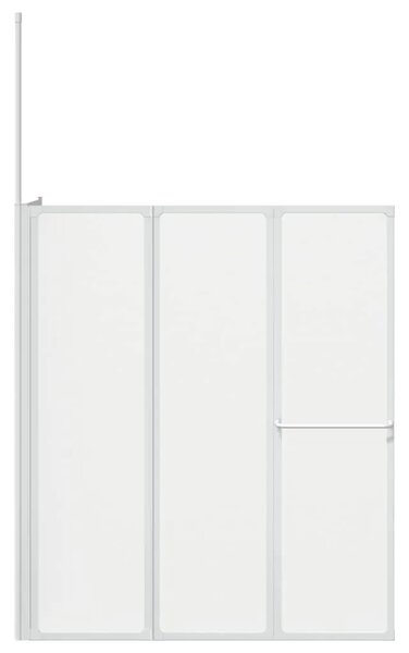 Zaslon za tuš-kadu L-oblika 70 x 120 x 137 cm 4 panela sklopivi