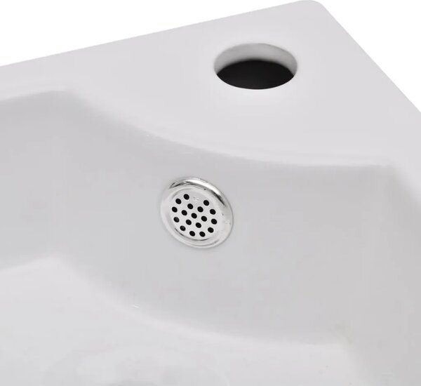 Lavabo - Umivaonik sa zaštitom od prelijevanja 45 x 32 x 12 5 cm bijeli - Bijela Bijela